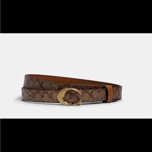 Coach Signature Buckle Belt, 18mm